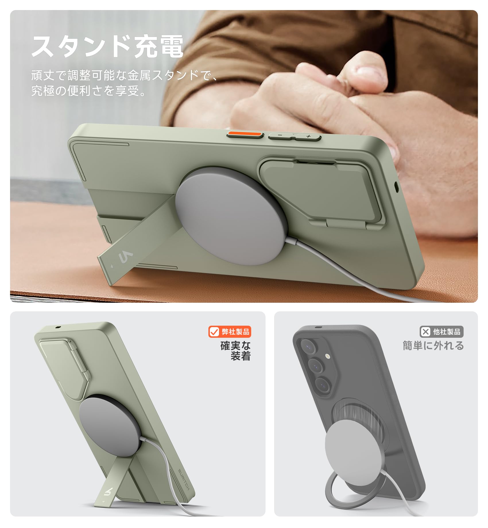 Amazon.co.jp: SURITCH マグネット式ケース Samsung Galaxy S25 Ultra